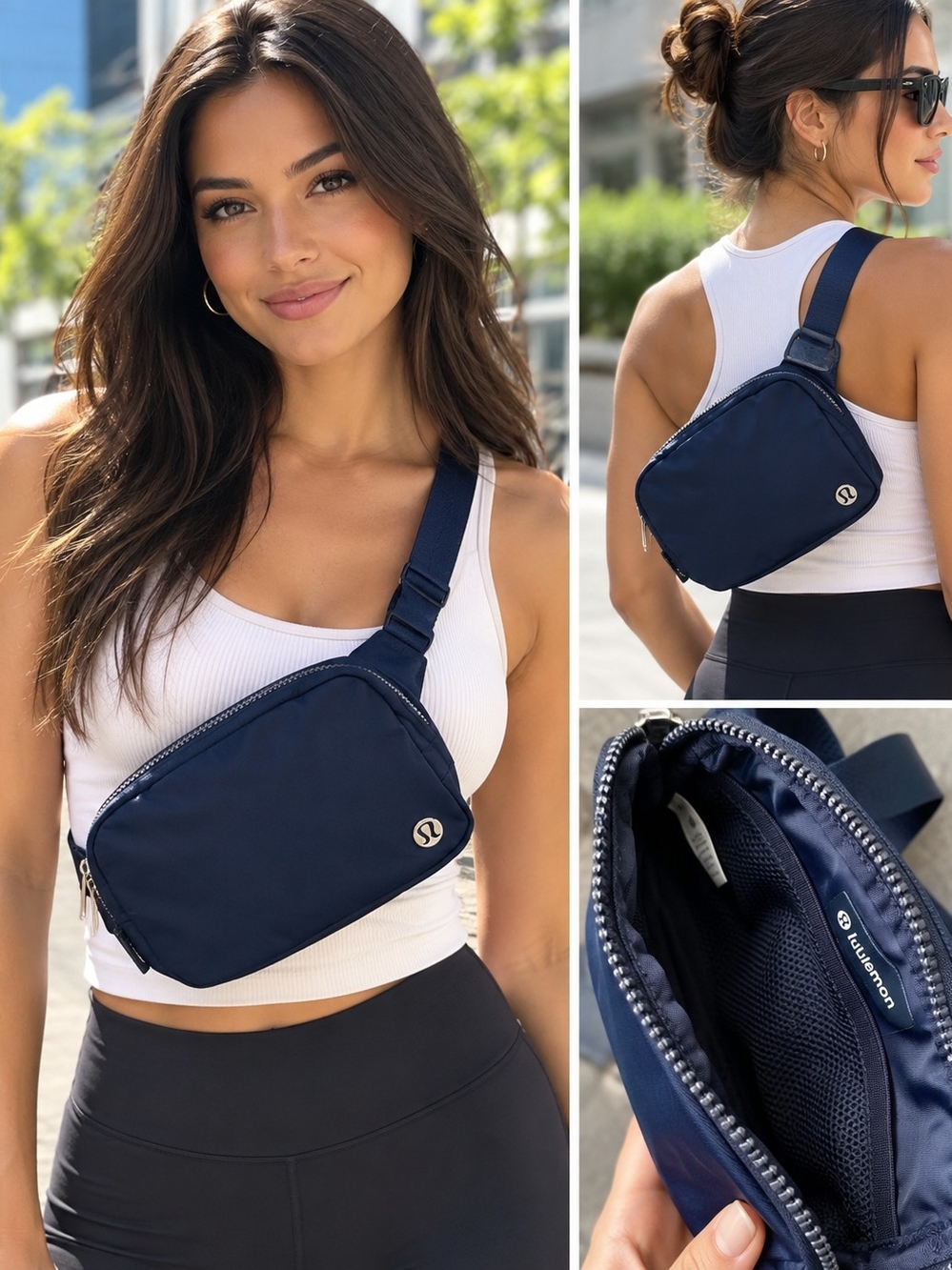 lululemon athletica Navy Crossbody Sling Pack